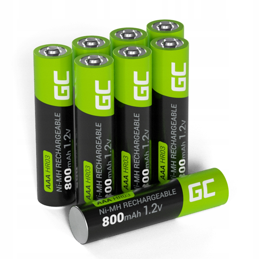 Green Cell AAA (R3) 800 mAh nikel-metal hydridová (NiMH) batéria 8 ks.