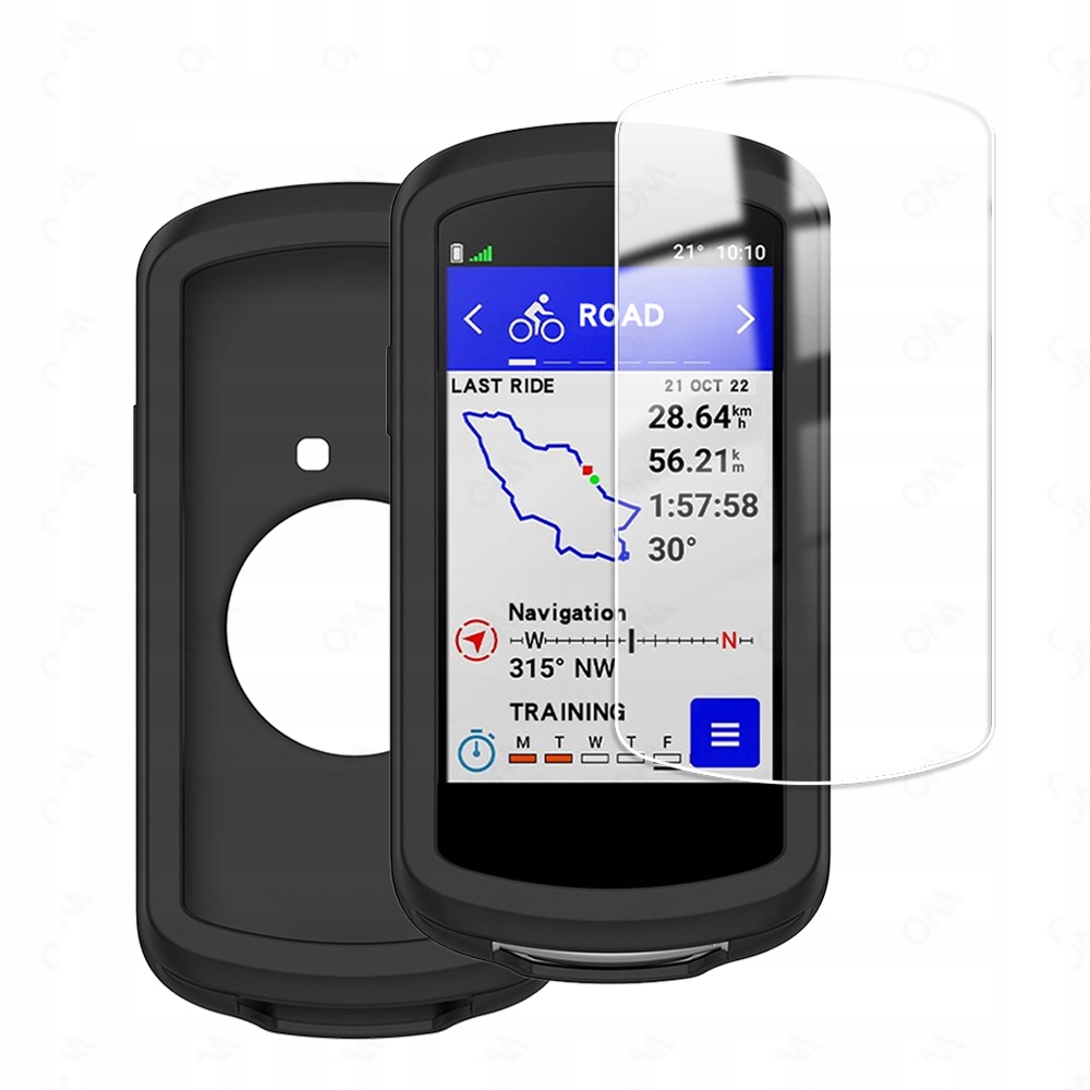 Silikónové puzdro + sklo 9H pre GARMIN GPS EDGE 1040