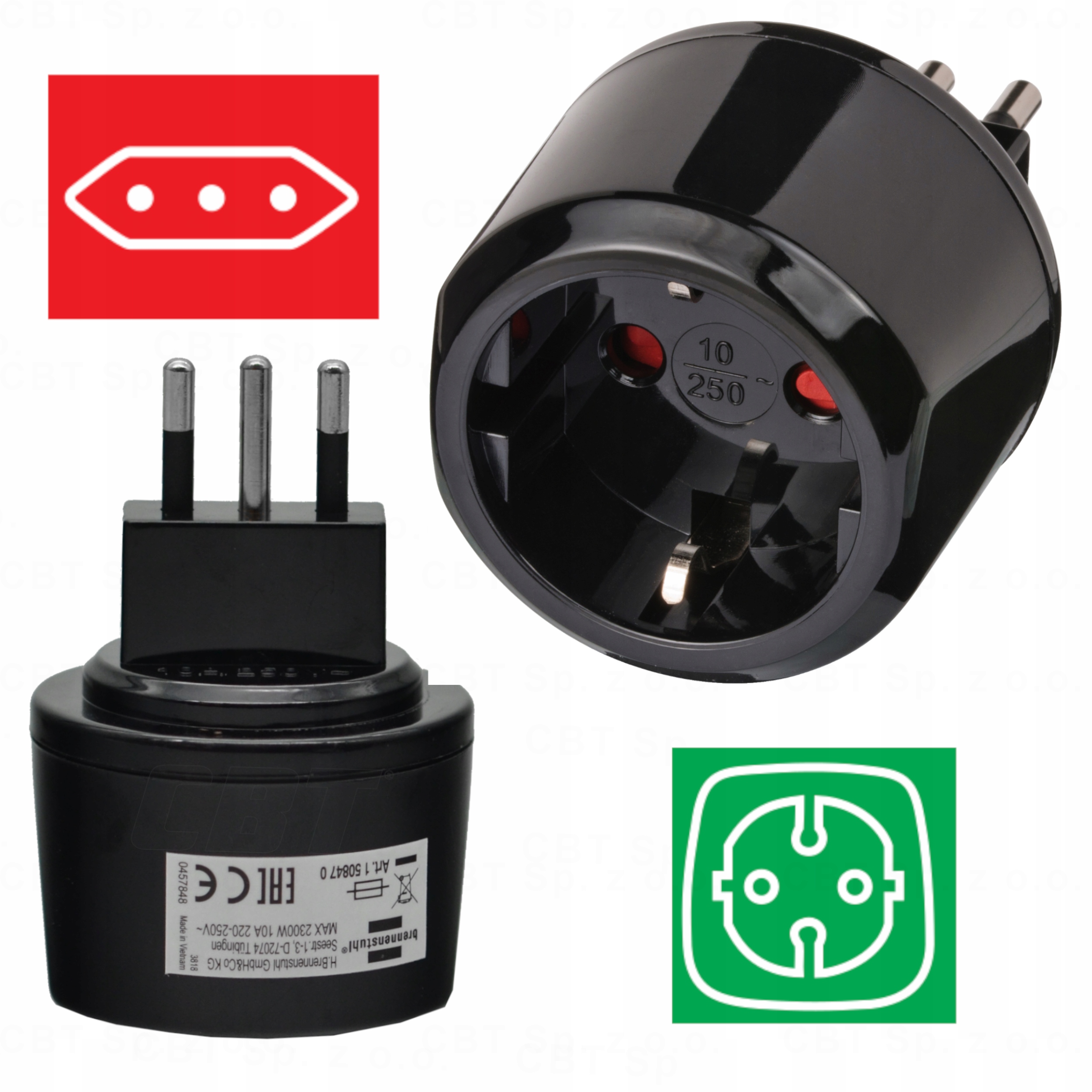 Napájací adaptér Brennenstuhl 1508470 čierny