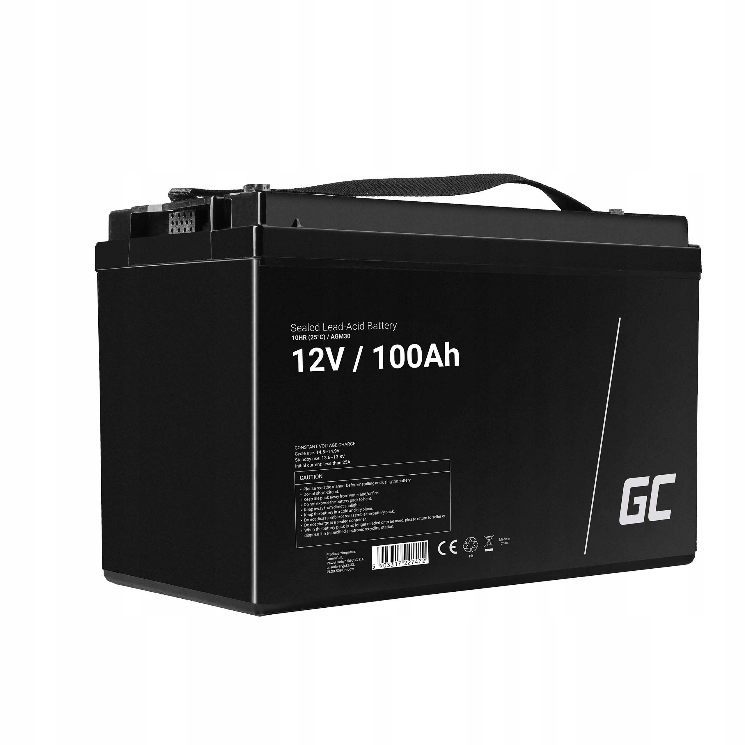 Akumulátor Green Cell 12 V 100 Ah