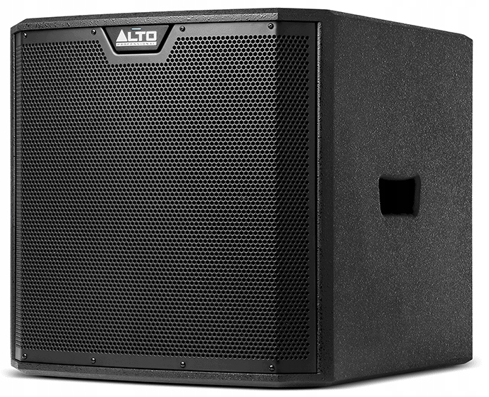 Čierny subwoofer alto ts312s