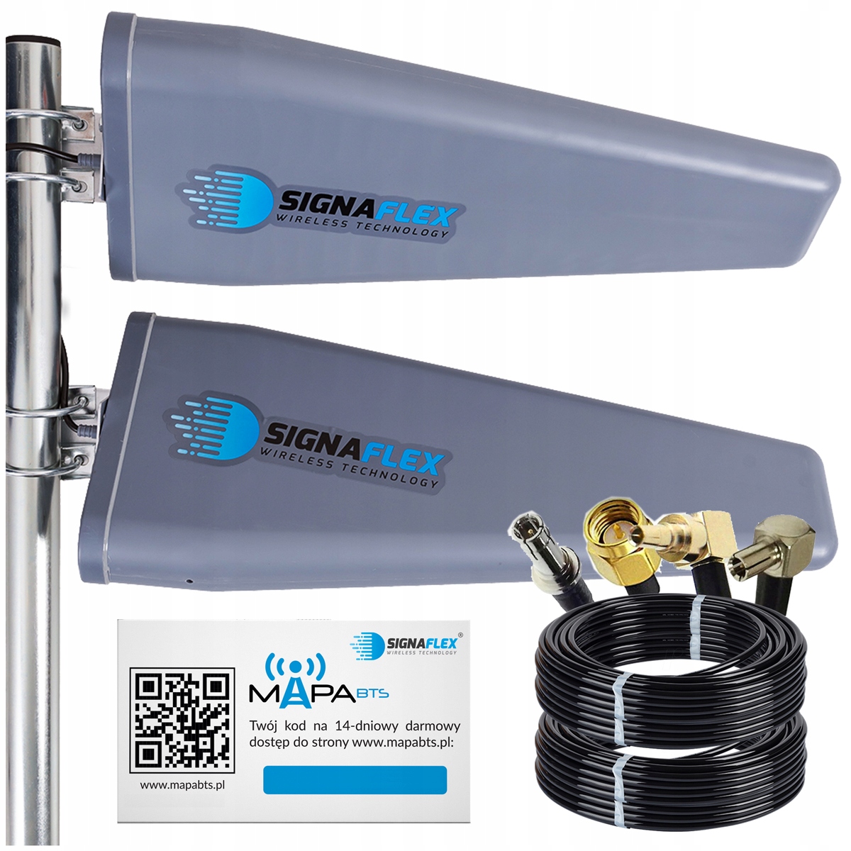 ANTENA DUAL Signaflex II 3G 4G LTE 46dBi HUAWEI