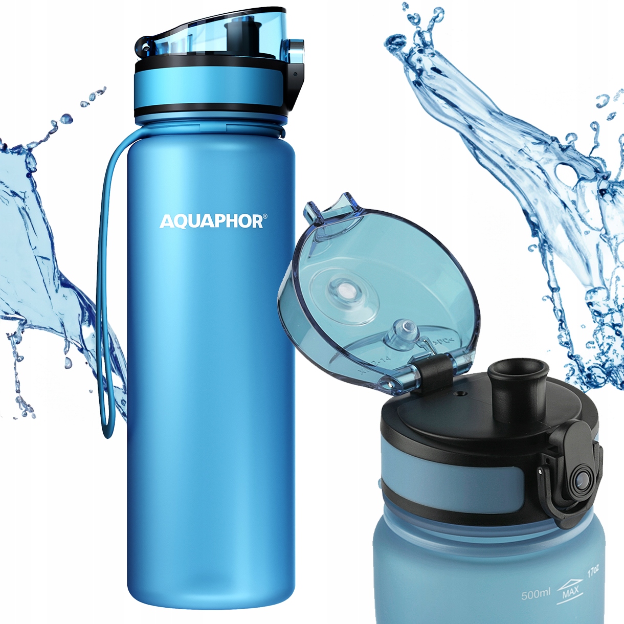 Filtračná fľaša Aquaphor city 0,5 l modrá