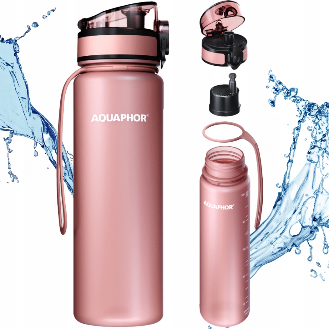 Filtračná fľaša Aquaphor City 0,5 l ružová