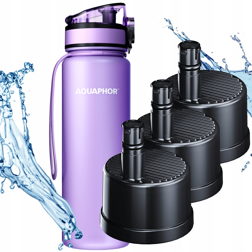 Filtračná fľaša Aquaphor City 0,5 l fialová