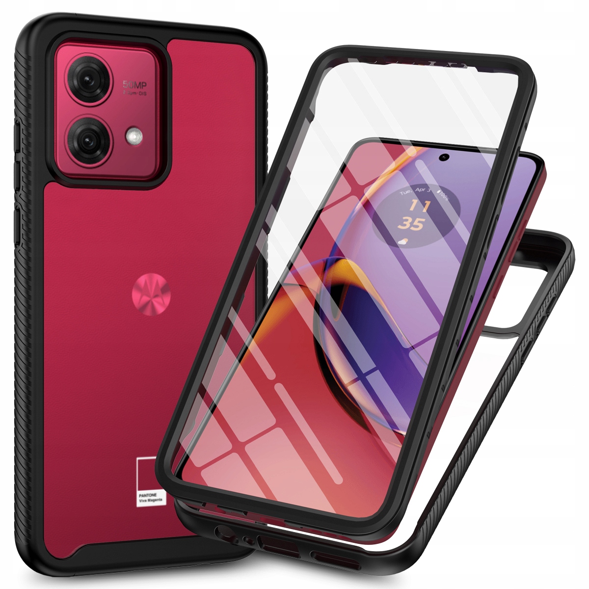Zadné strany Exoguard pre Motorola MOTO G84 5G 360 bezfarebné