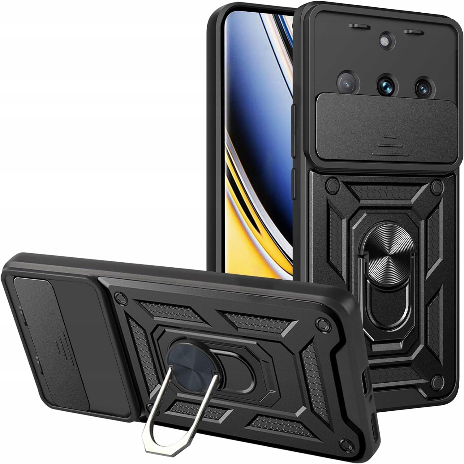 SASAL chrbty pre Realme 11 Pro 5G / Realme 11 Pro PLUS 5G SOLID CASE čierne