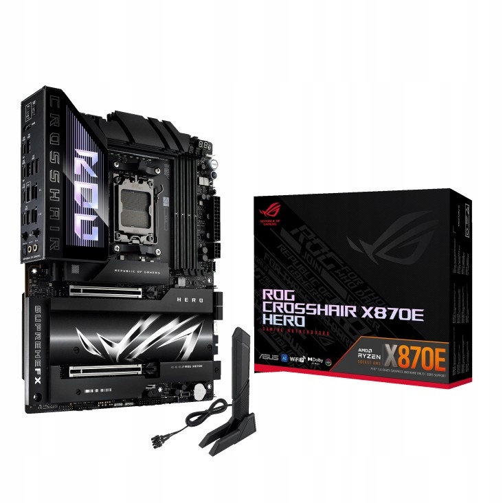 Základná doska ASUS ROG CROSSHAIR X870E HERO, ATX, AMD Ryzen AM5, 4x DDR5
