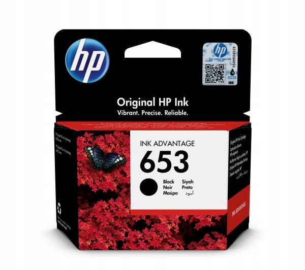 Čierny atrament HP 653 3YM75AE (čierny)
