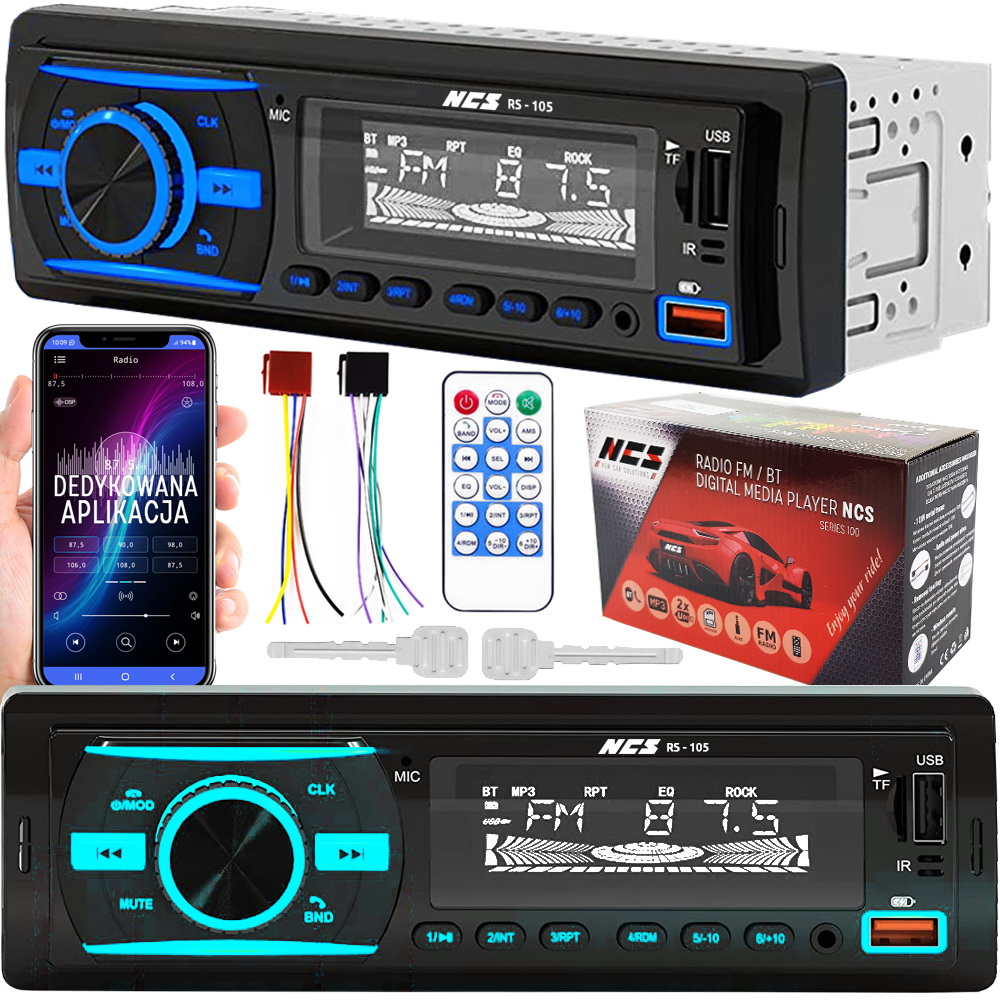 Autorádio NCS RS-105 1-DIN