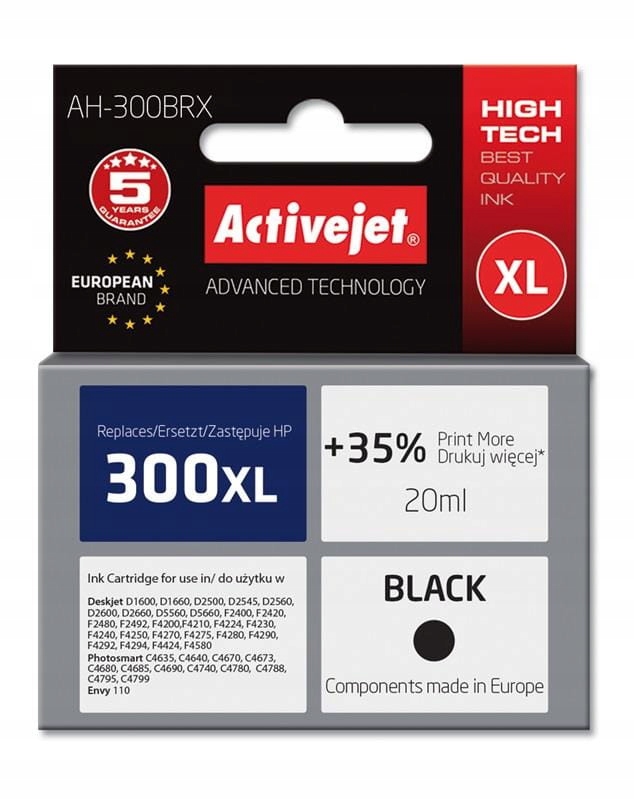 Atrament ActiveJet AH-300BRX pre HP čierny