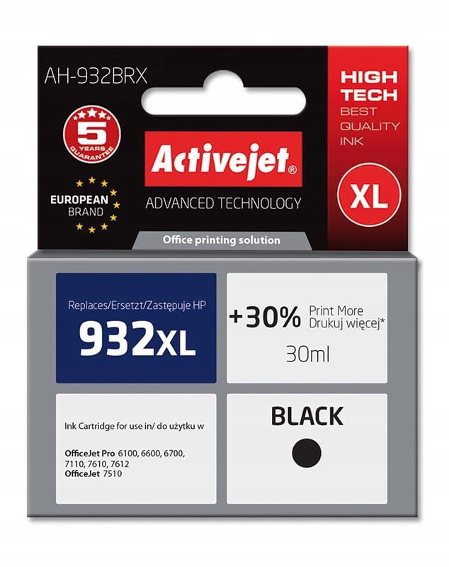Atrament ActiveJet pre HP čierny