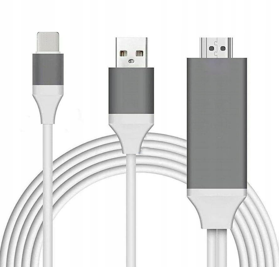 Adaptér Konvertor Lightning kábel HDMI FHD USB iPhone iPad
