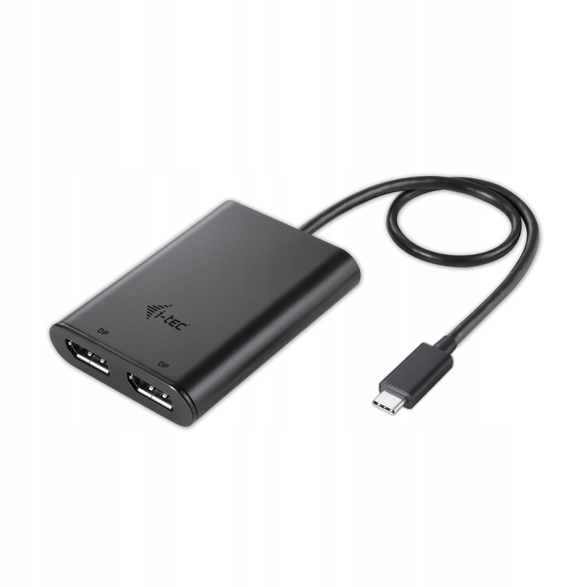 Adaptér USB-C - 2 x DisplayPort I-tec C31DUAL4KDP čierny