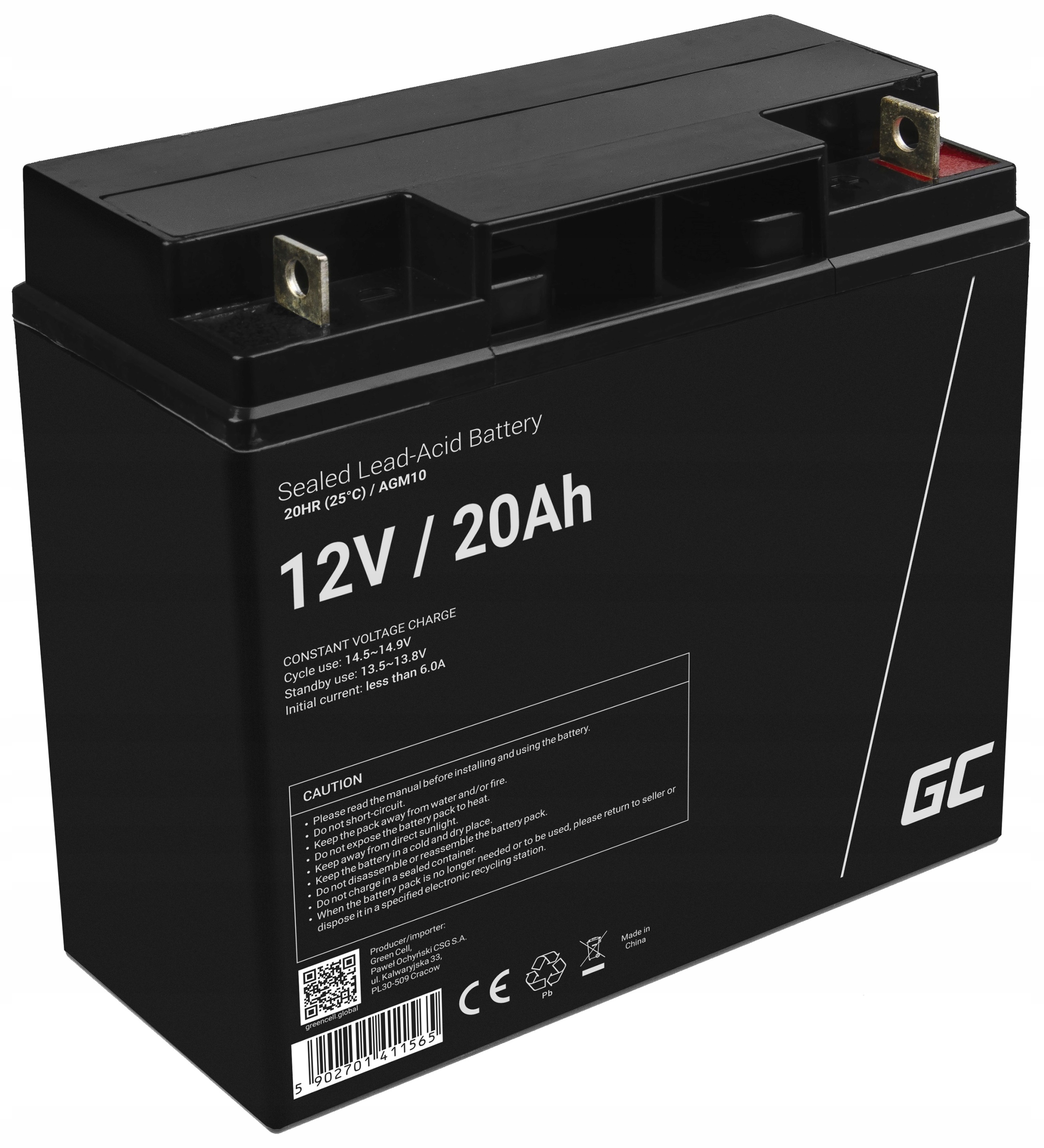 Batéria Green Cell 12V 20Ah