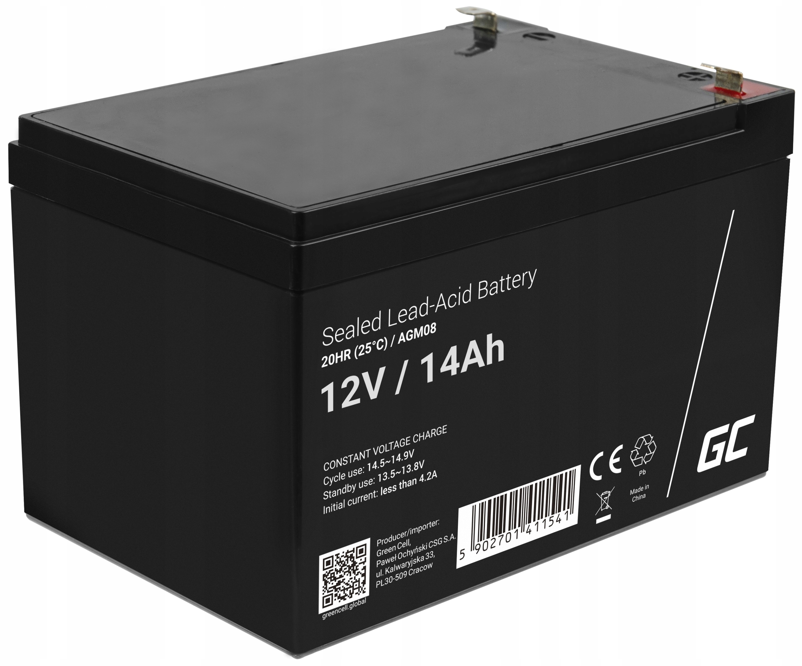 Batéria Green Cell 12V 14Ah