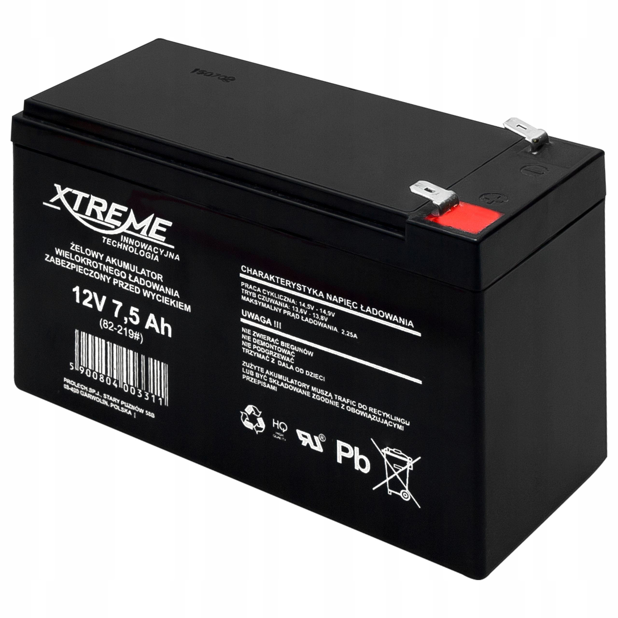 Akumulátor Xtreme 12 V 7,5 Ah