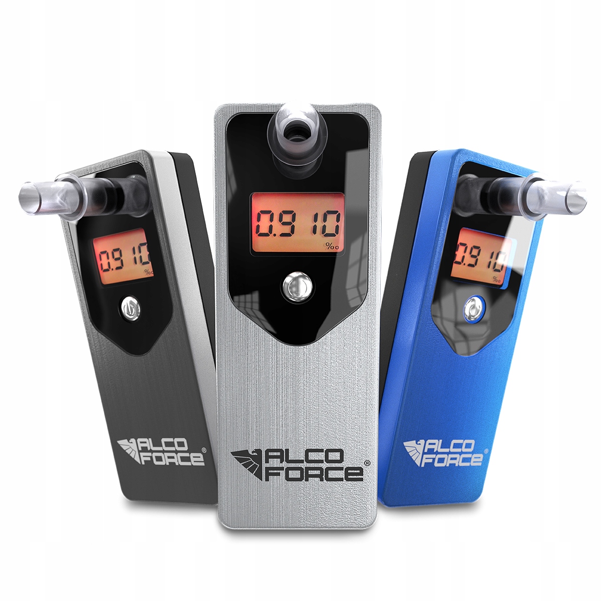 AlcoForce EVO elektrochemický alkohol tester, strieborný