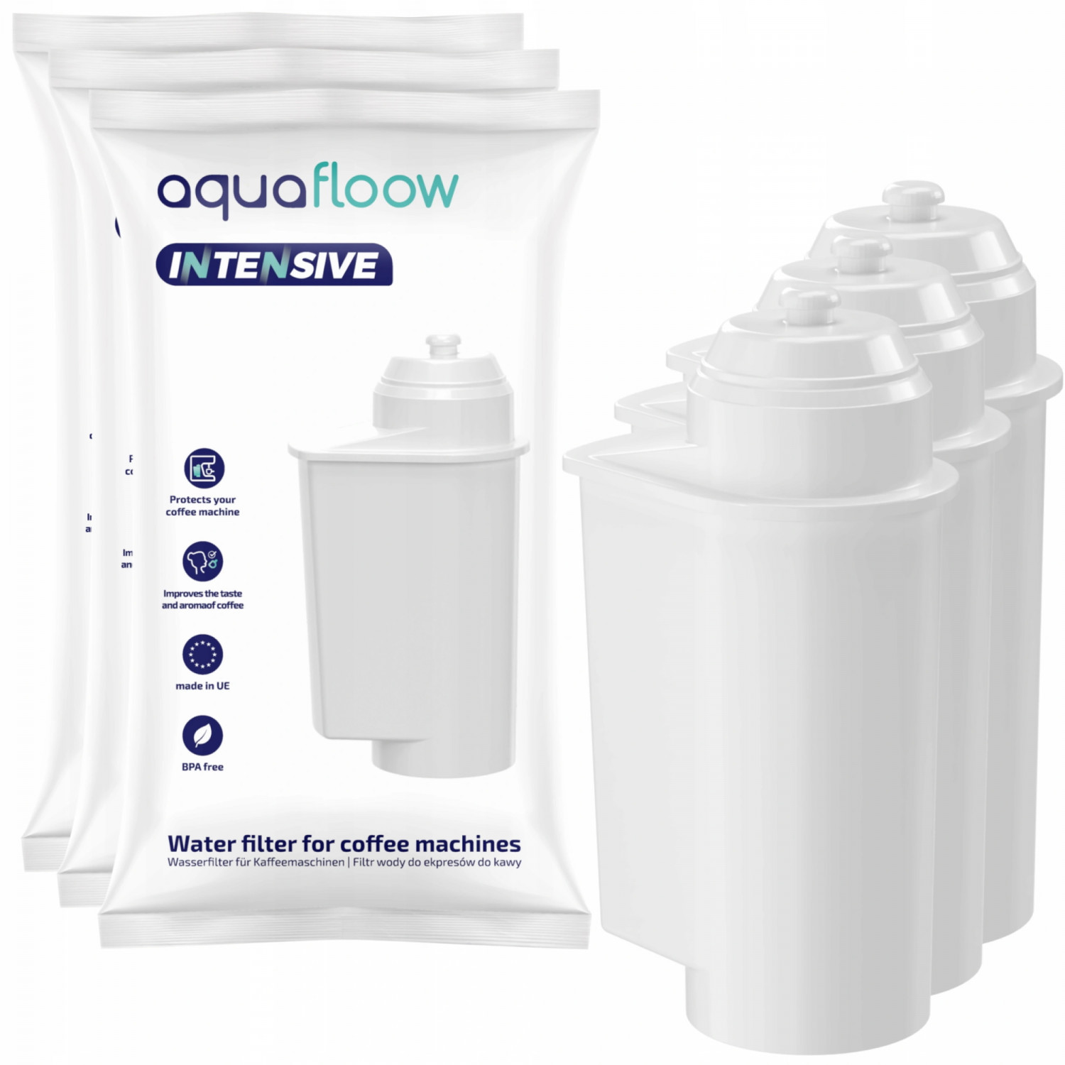 Vodný filter pre kávovar Aquafloow Intensive AF05, biely