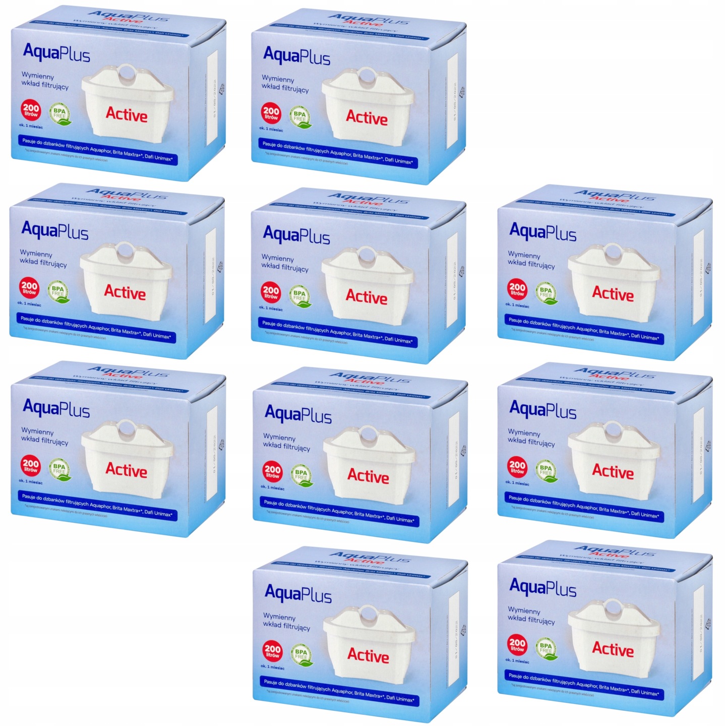 Filtračná vložka do kanvičky AquaPlus Active, 10 ks.