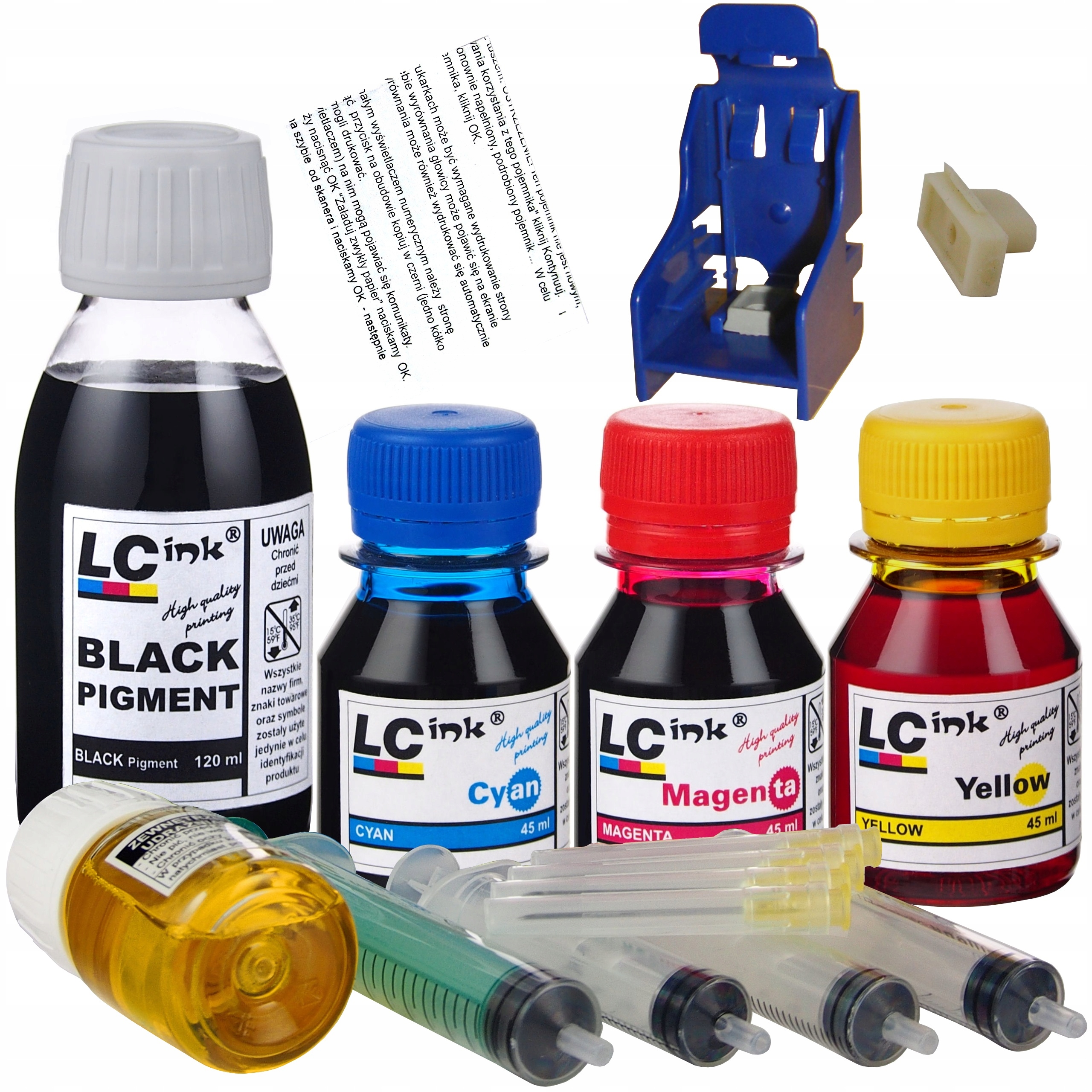 LCink kit pre HP čierna, červená (purpurová), modrá (azúrová), žltá