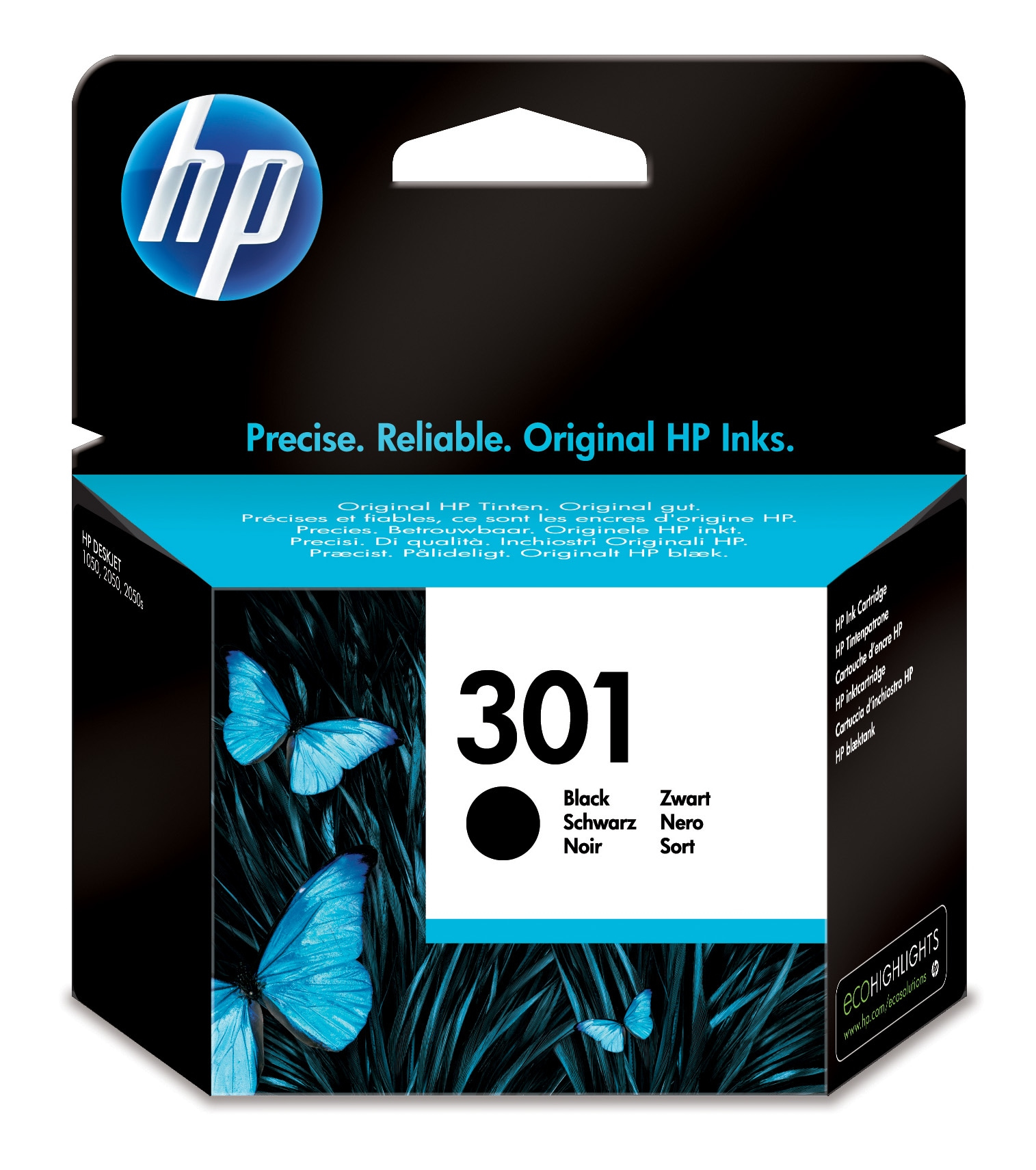 Čierna atramentová kazeta HP 301 CH561EE