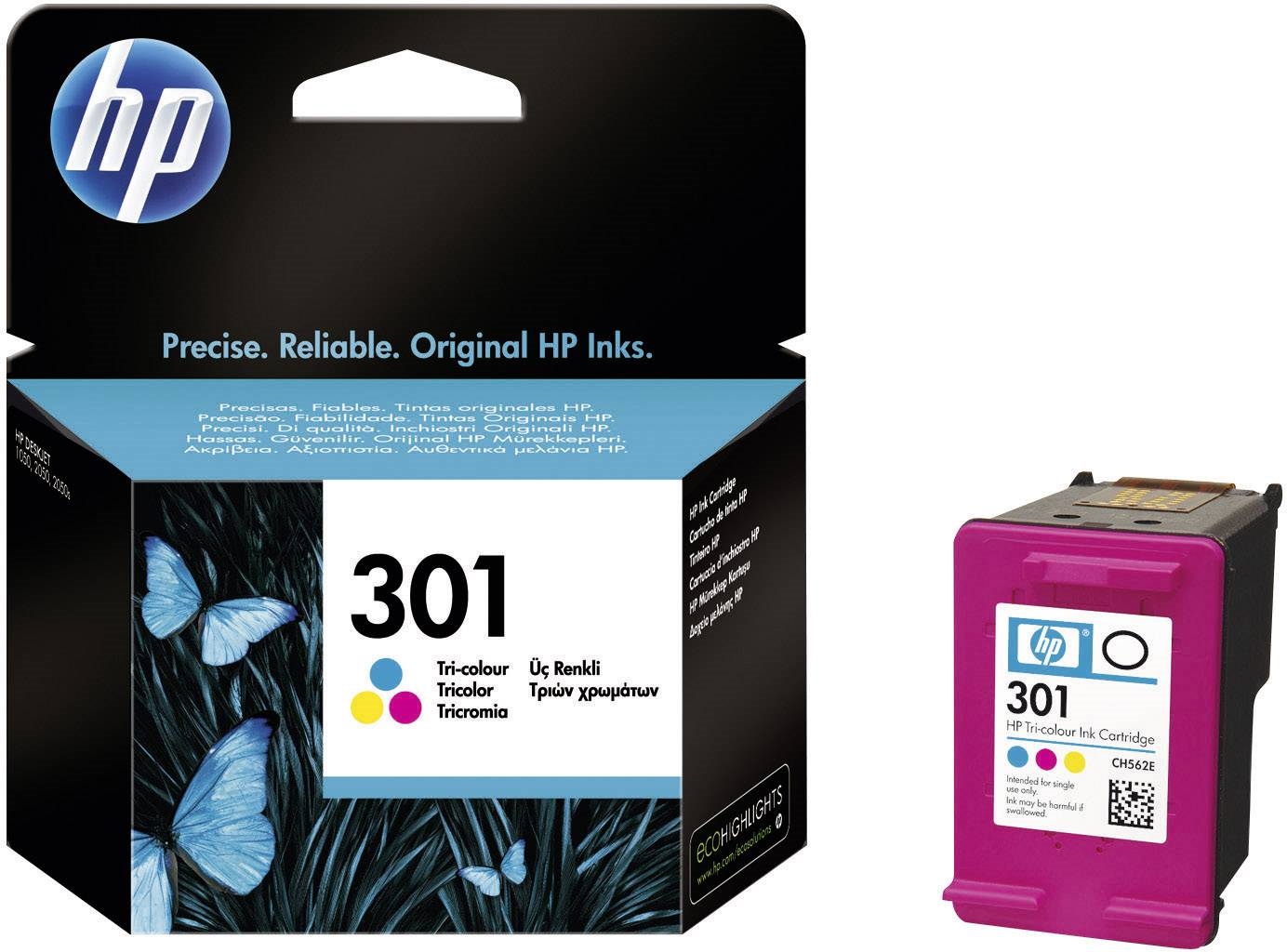 Trojfarebný atrament HP 301 CH562EE