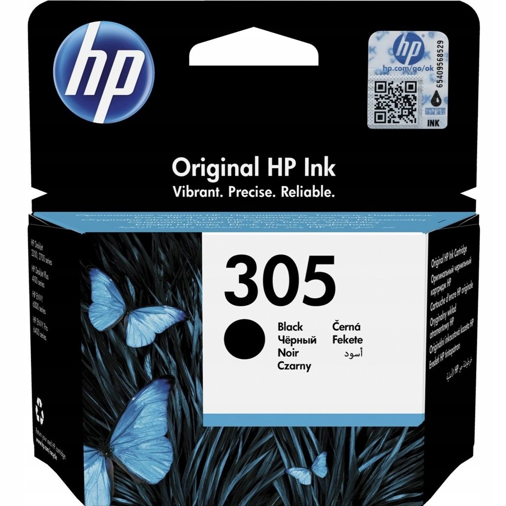 Atrament HP 305 pre tlačiareň HP 2710E, 2720E, 4120E čierna (čierna)