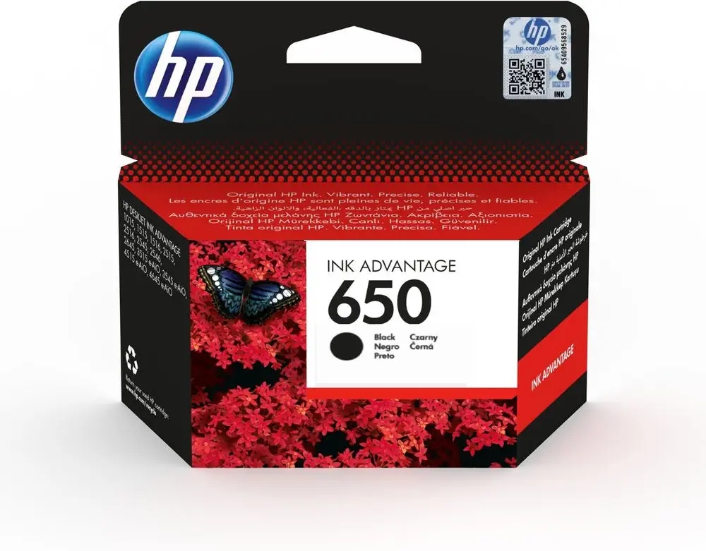 Čierny atrament HP 650 CZ101AE (čierny)