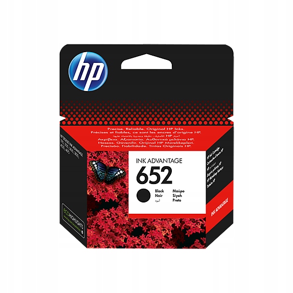 Čierny atrament HP 652 F6V25AE (čierny)