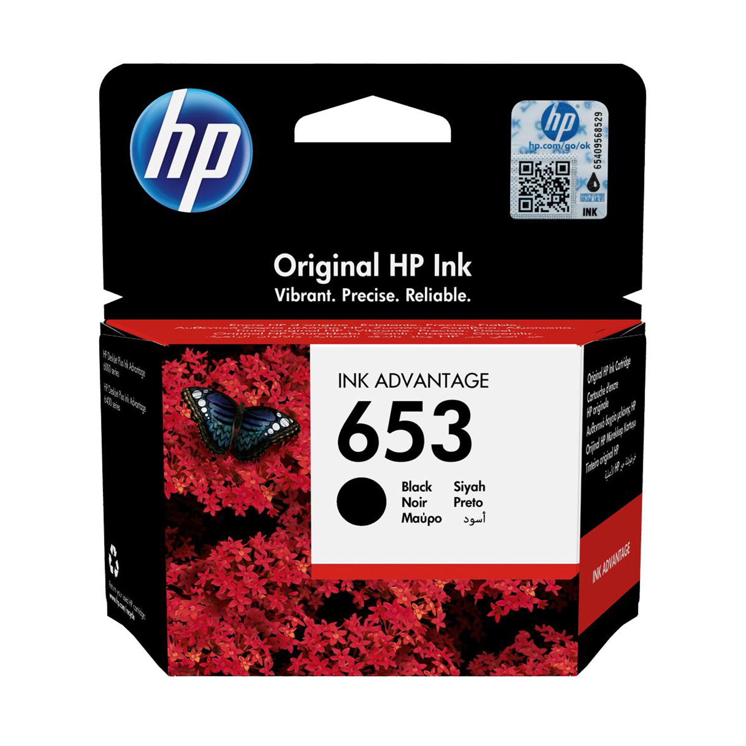 Originálna atramentová kazeta HP 653 Black 3YM75AE 6475 6075