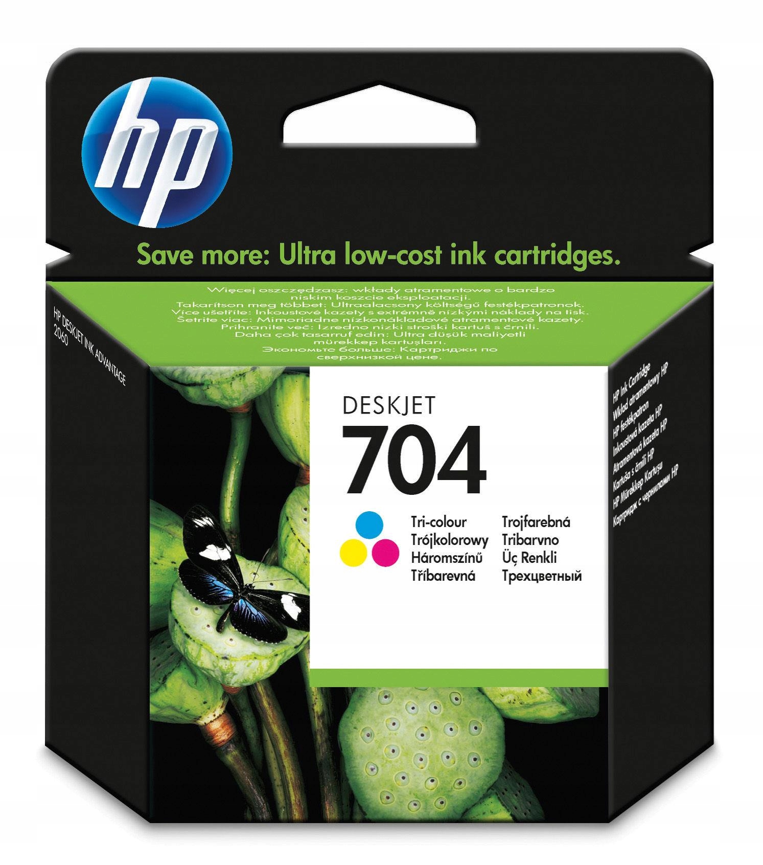 Trojfarebná atramentová kazeta HP 704 CN693AE