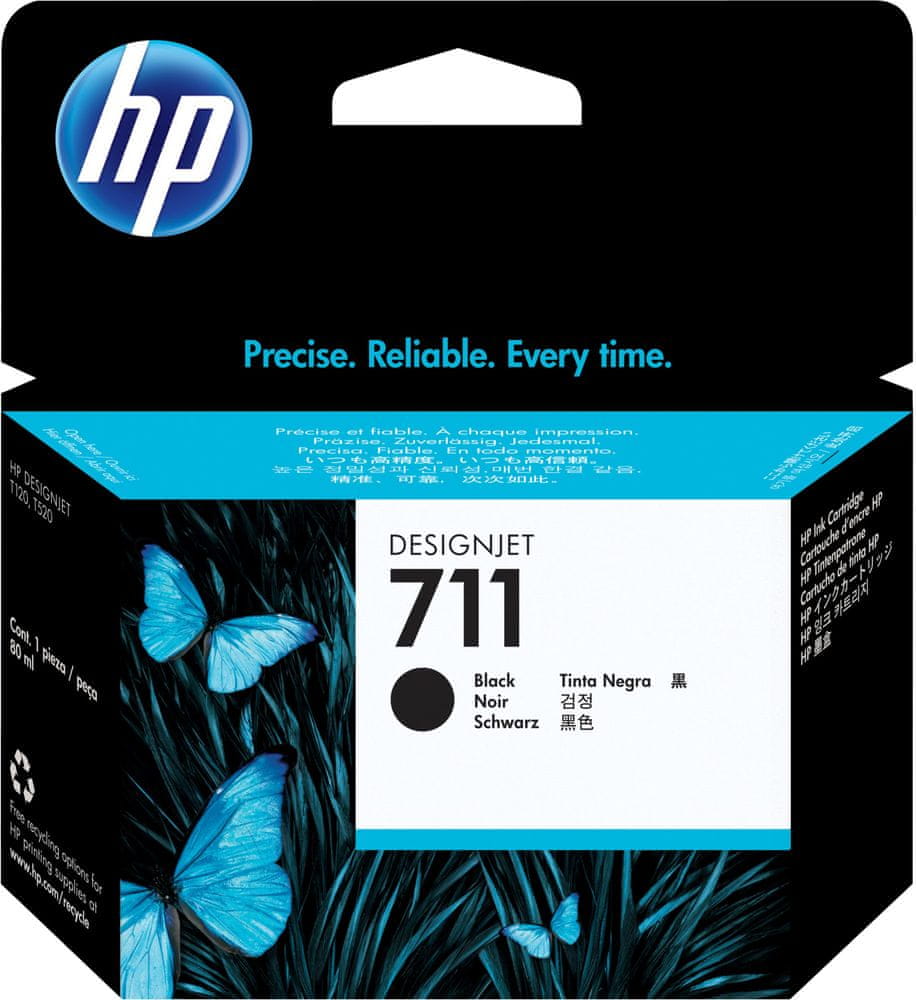 Čierna atramentová kazeta HP 711 XL CZ133A