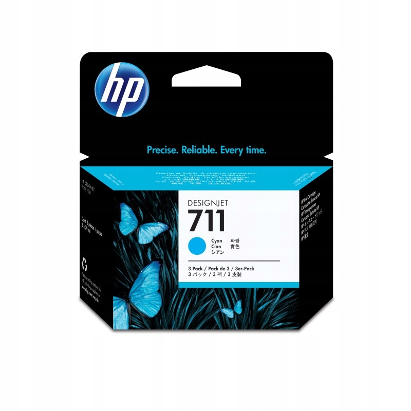 Azúrová atramentová kazeta HP 711 CZ134A
