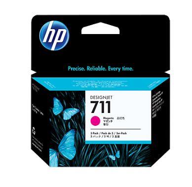Červená (purpurová) atramentová kazeta HP 711 CZ135A