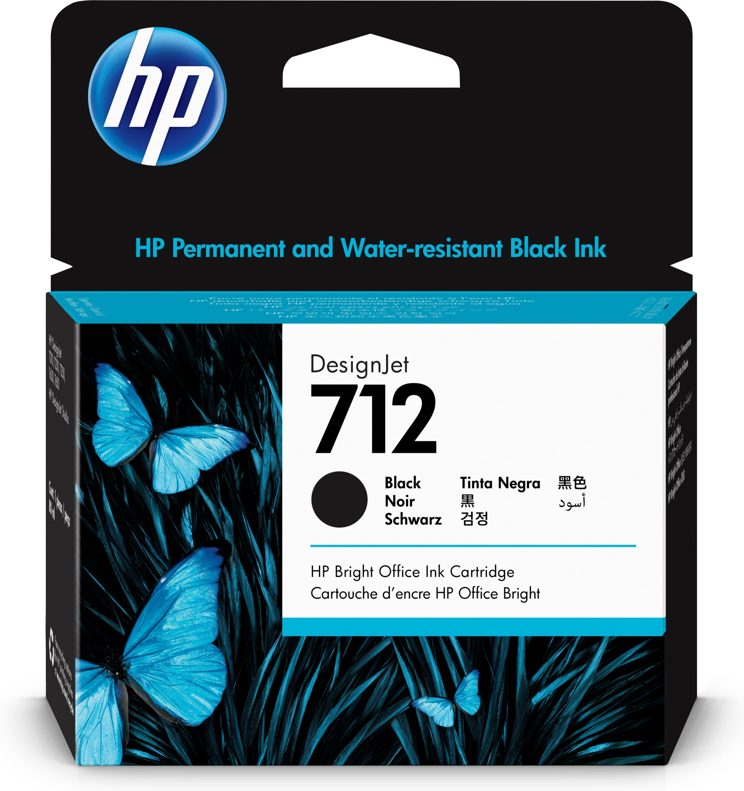 Atramentová kazeta HP 3ED71A HP 712 3ED71A čierna