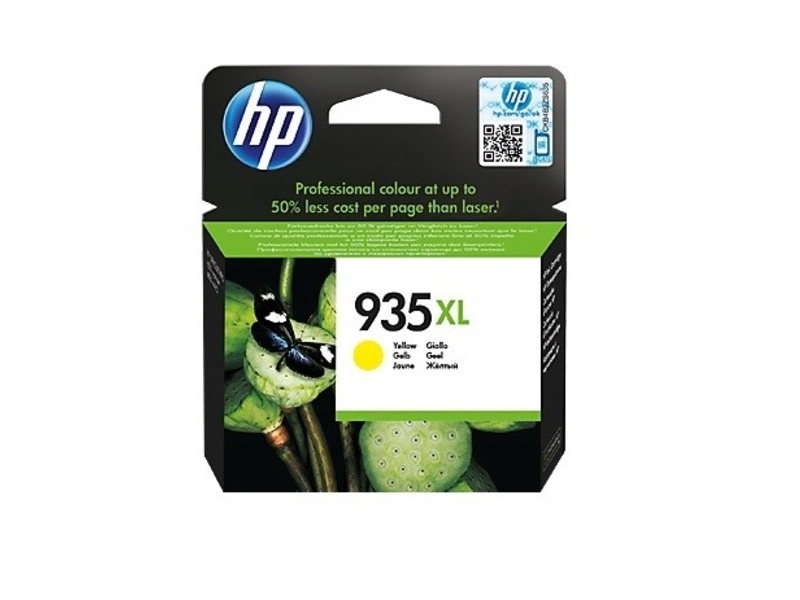 Žltá atramentová kazeta HP 935 XL C2P26AE
