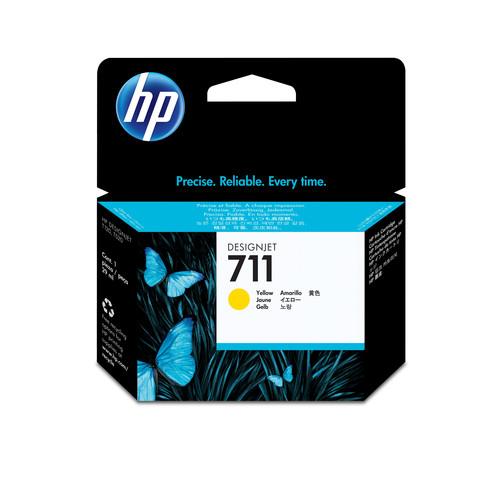 Žltá atramentová kazeta HP 711 CZ132A