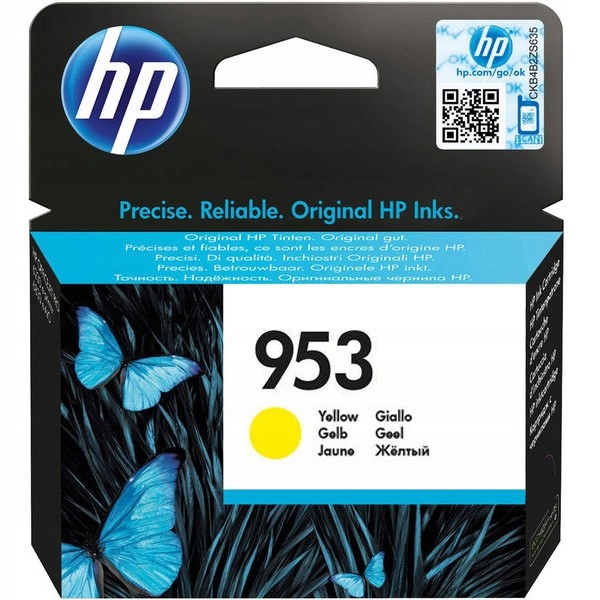 Žltá atramentová kazeta HP 953 F6U14AE