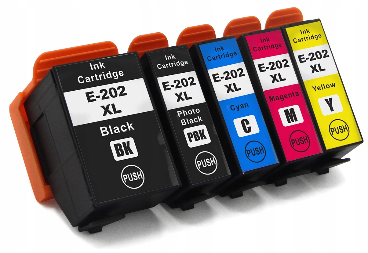 Atrament Originalex 202XL 202 XL T202 T-202 pre Epson čierna (čierna), červená (purpurová), modrá (azúrová), žltá (žltá)