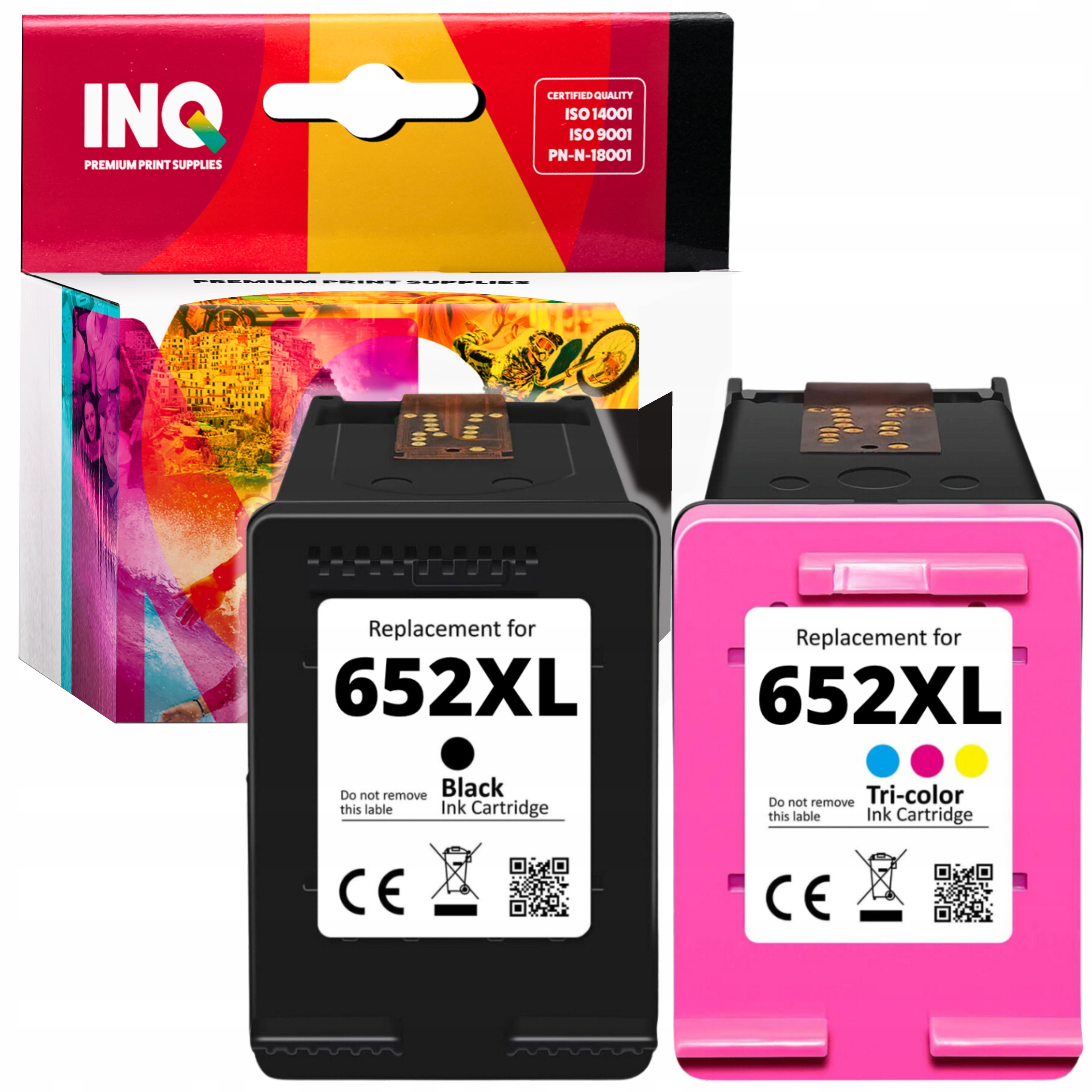 Atrament INQ pre súpravu tlačiarne HP 652 3635 3790 4535 pre súpravu HP