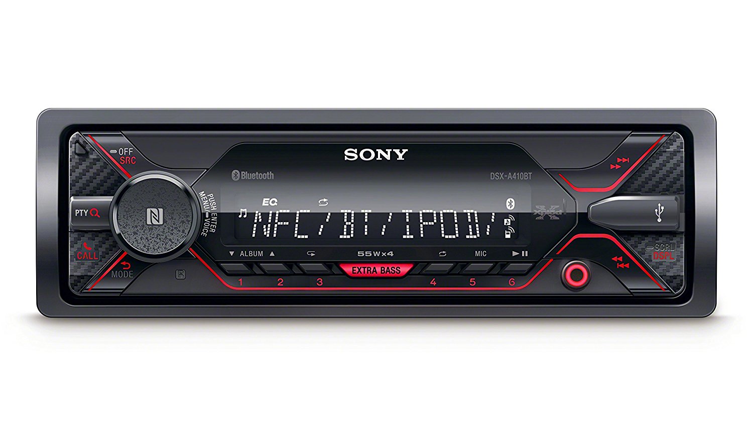 1-DIN autorádio Sony DSX-A410BT