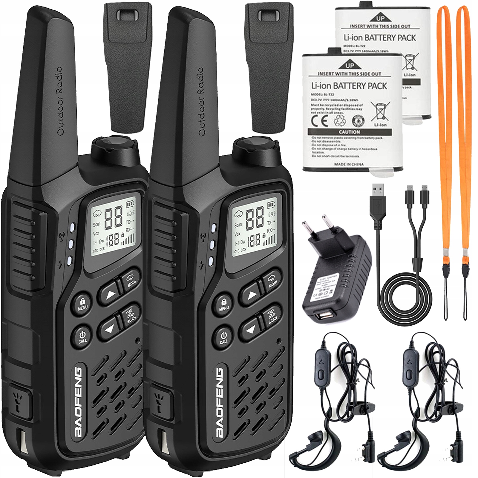 Dvojitá vysielačka Baofeng BF-25E Black