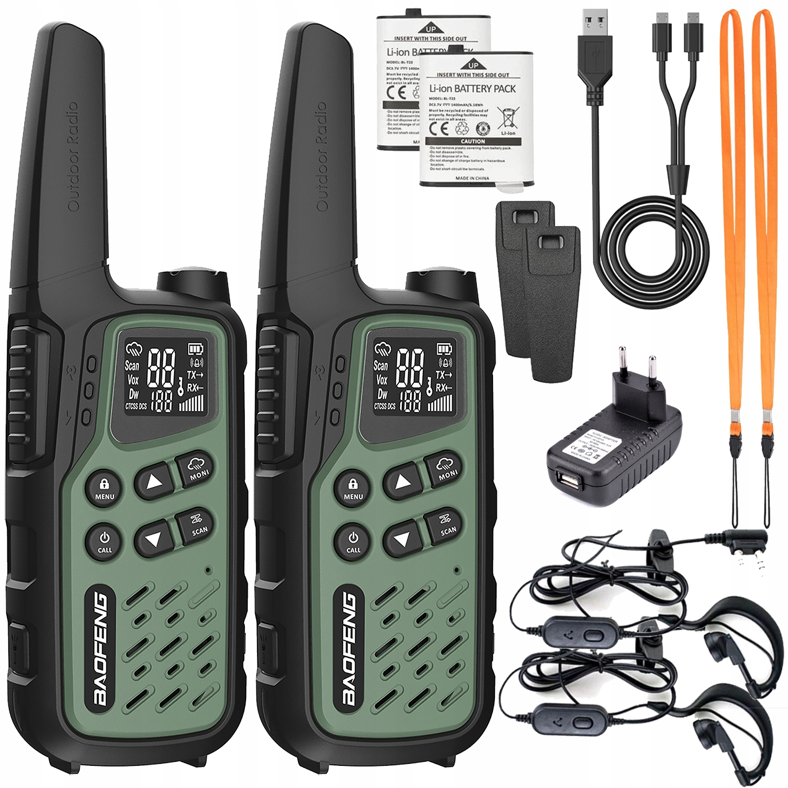 Vysielačka Baofeng BF-25E Green Twin
