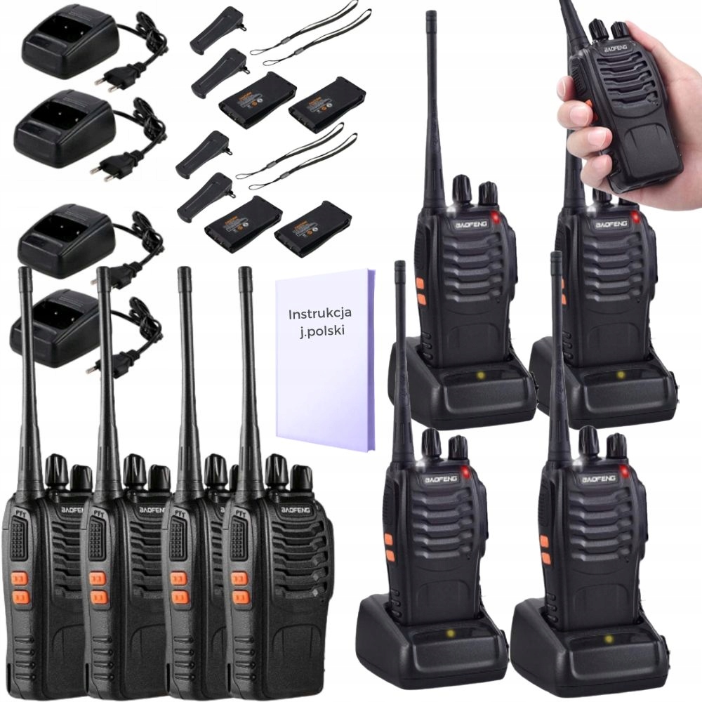 jingjing BAOFENG Vysielačka BF-888s WALKIE TALKIE 4 ks.