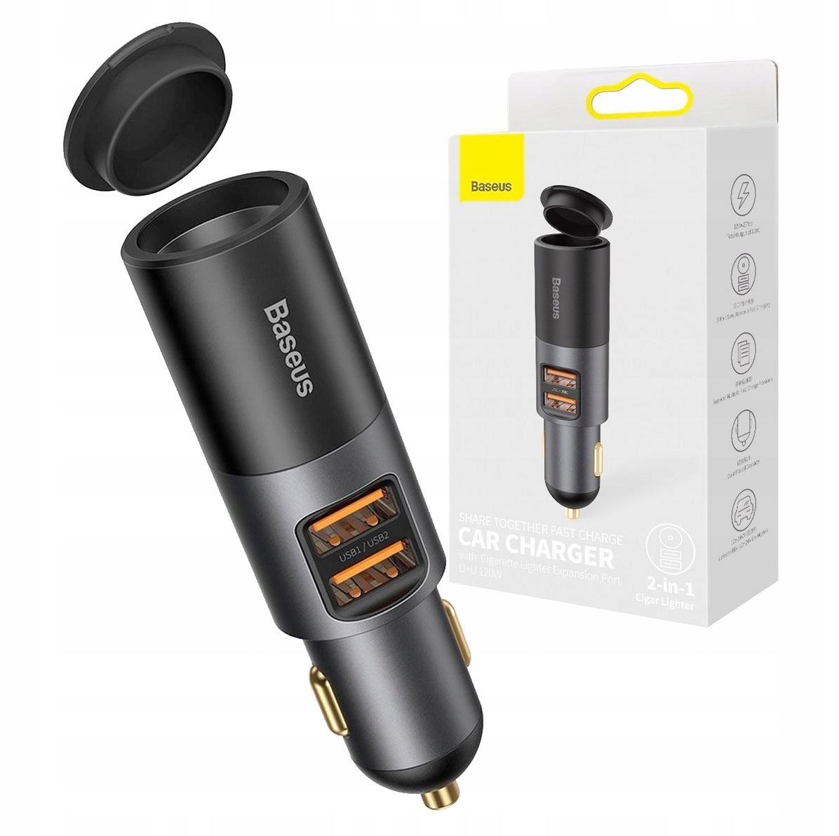 USB Baseus 3400 Ma nabíjačka automobilu