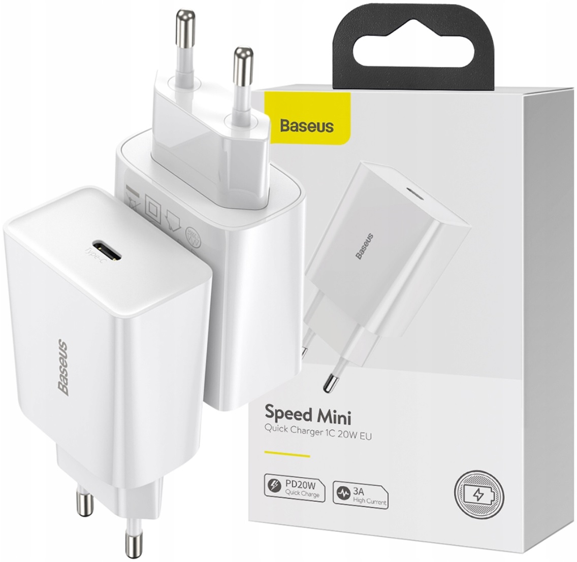 Baseus CCFS-SN02 USB typ C 3000 mA sieťová nabíjačka, biela