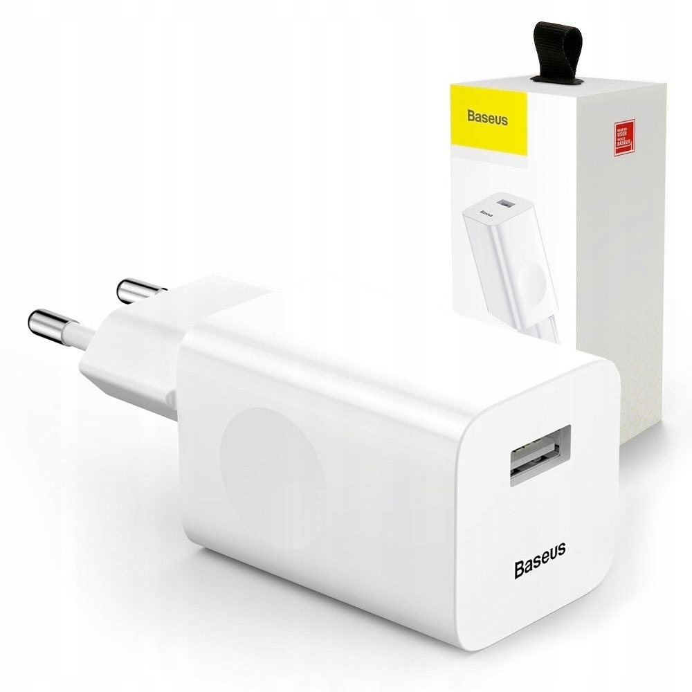 Baseus USB 3000 mA 9 V CCALL-BX02 biela nabíjačka
