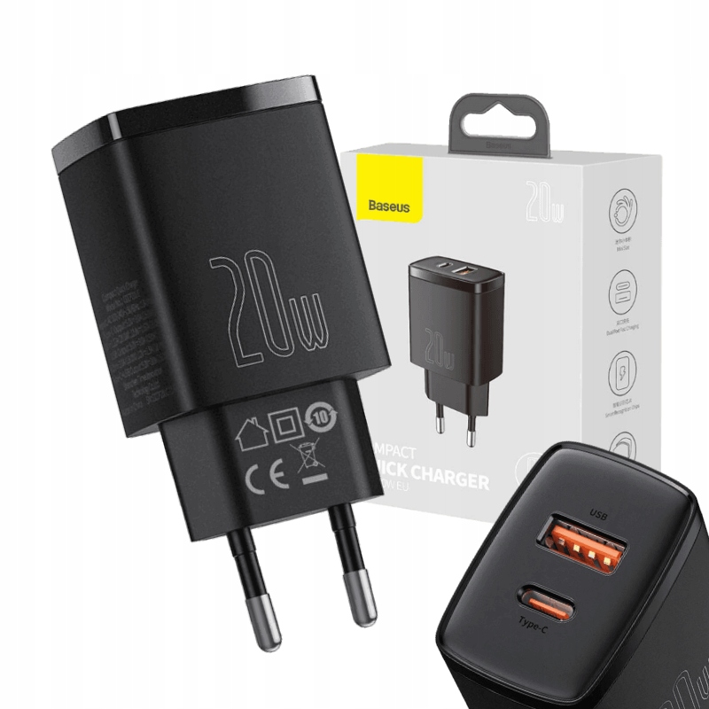 Baseus CCXJ-B01 USB nabíjačka, USB typ C univerzálna 3000 mA 5 V