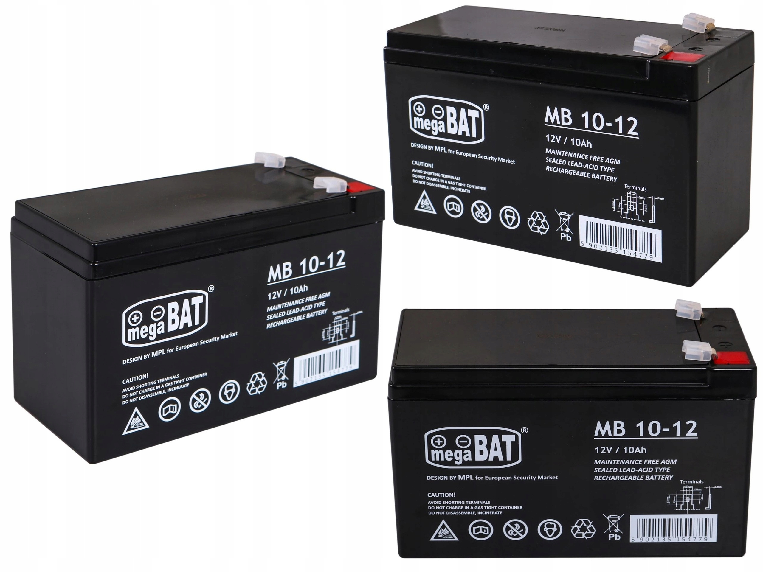 Akumulátor megaBAT 12 V 10 Ah
